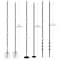 Newhouse Lighting 9 ft. 8 in. Outdoor String Light Poles for Outside Lights for Garden, Patio and Backyard Decor, 2PK NHSLP-2P - alternate 2